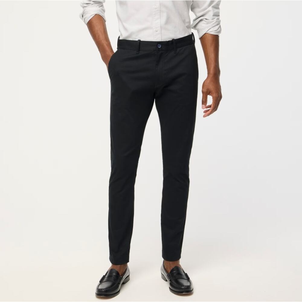 J. Crew Men's Black Chinos